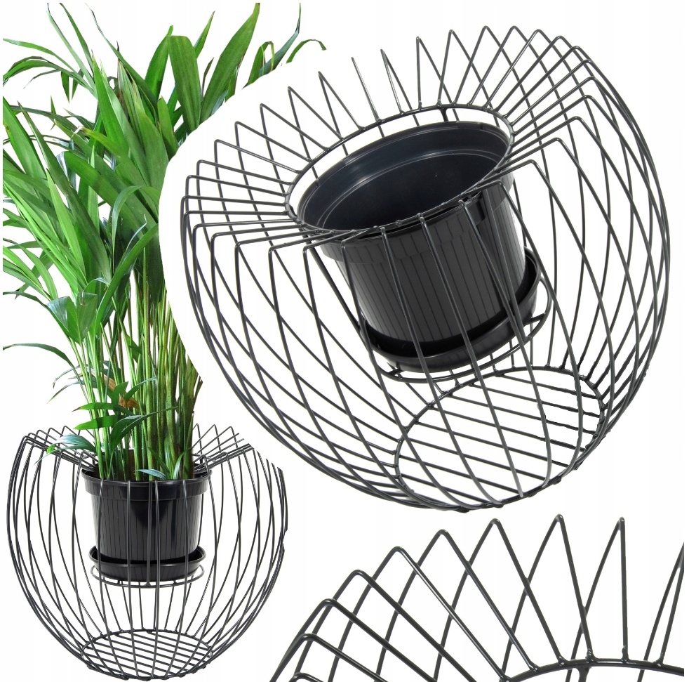 Kovový kvetináč s obal na kvetináč na kvety Rubin