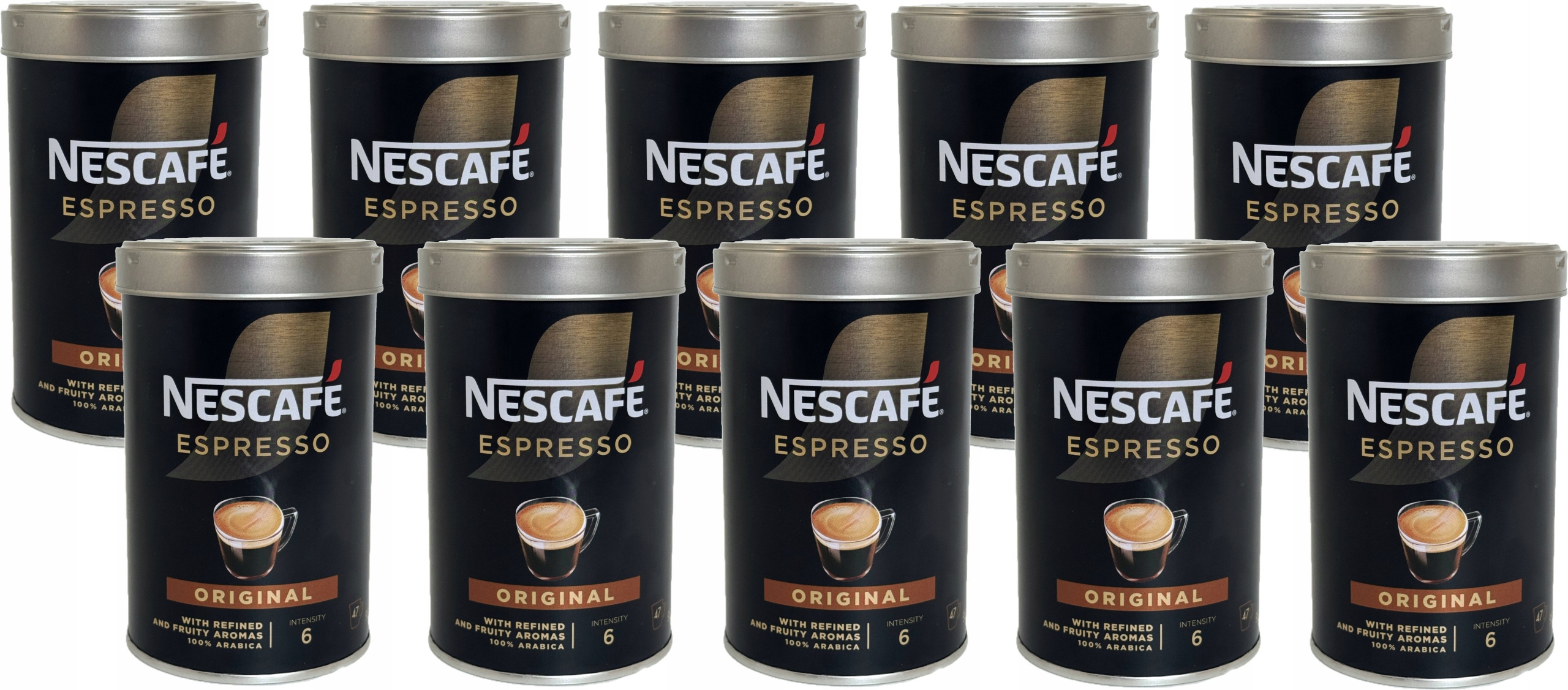 Levně Instantní Káva Nescafe Espresso Original 10 x 95g plechovka