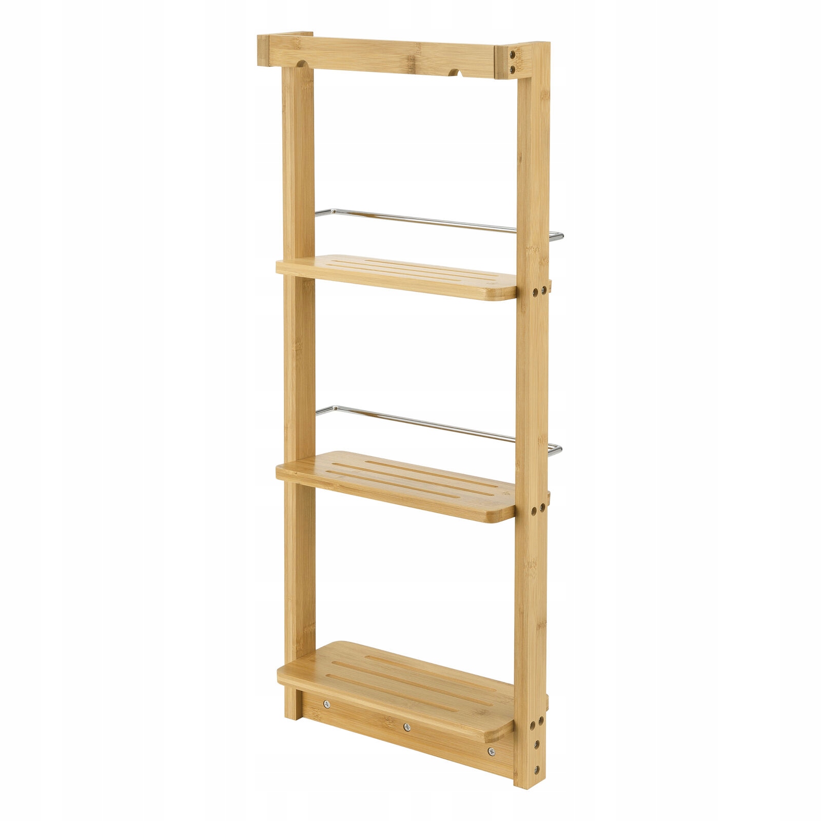 

Bambusowa Półka Łazienkowa 3 Poziomy Wieszaki