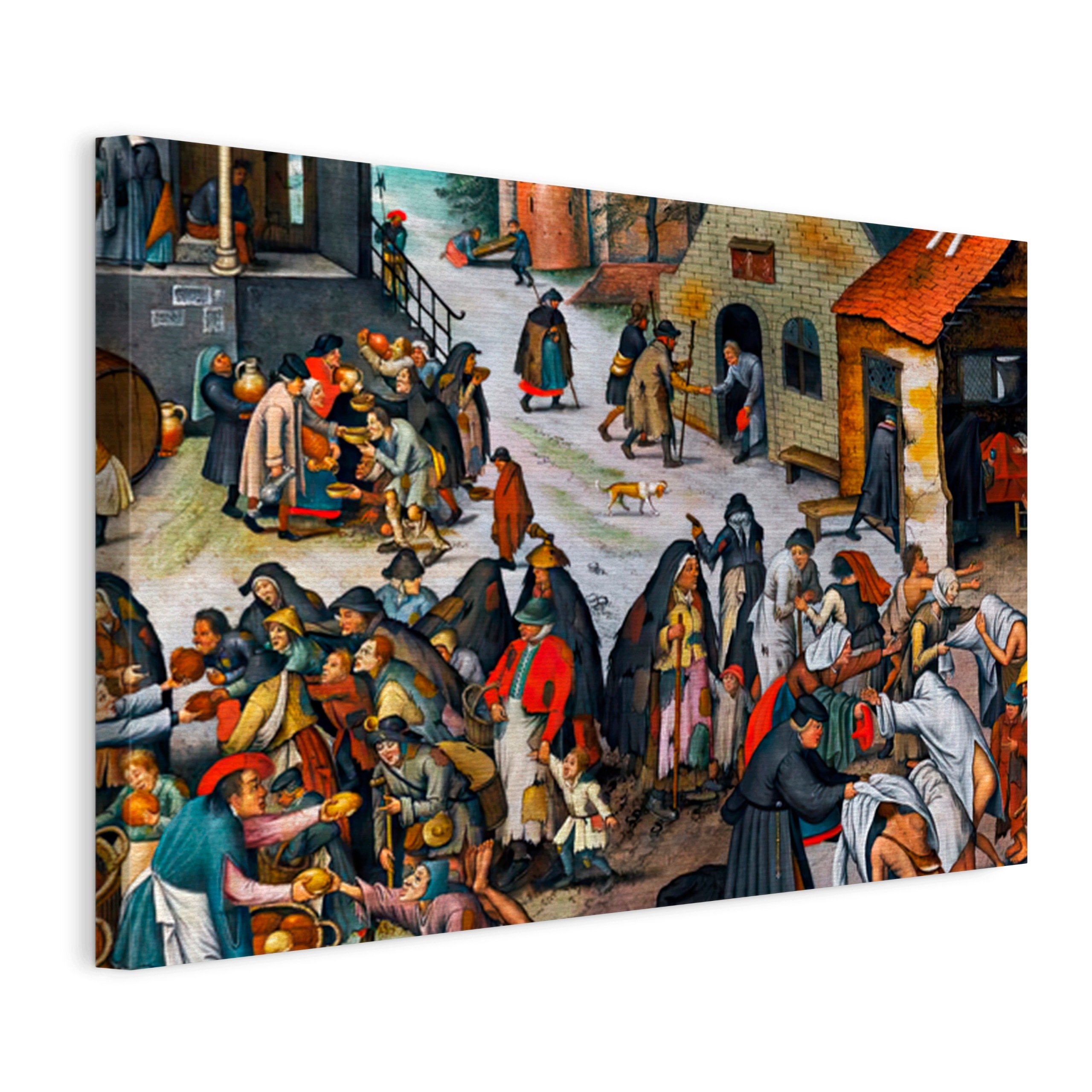 Obraz Na Plátne Pieter Brueghel Sedem Skutkov Milosrdenstva 120x80