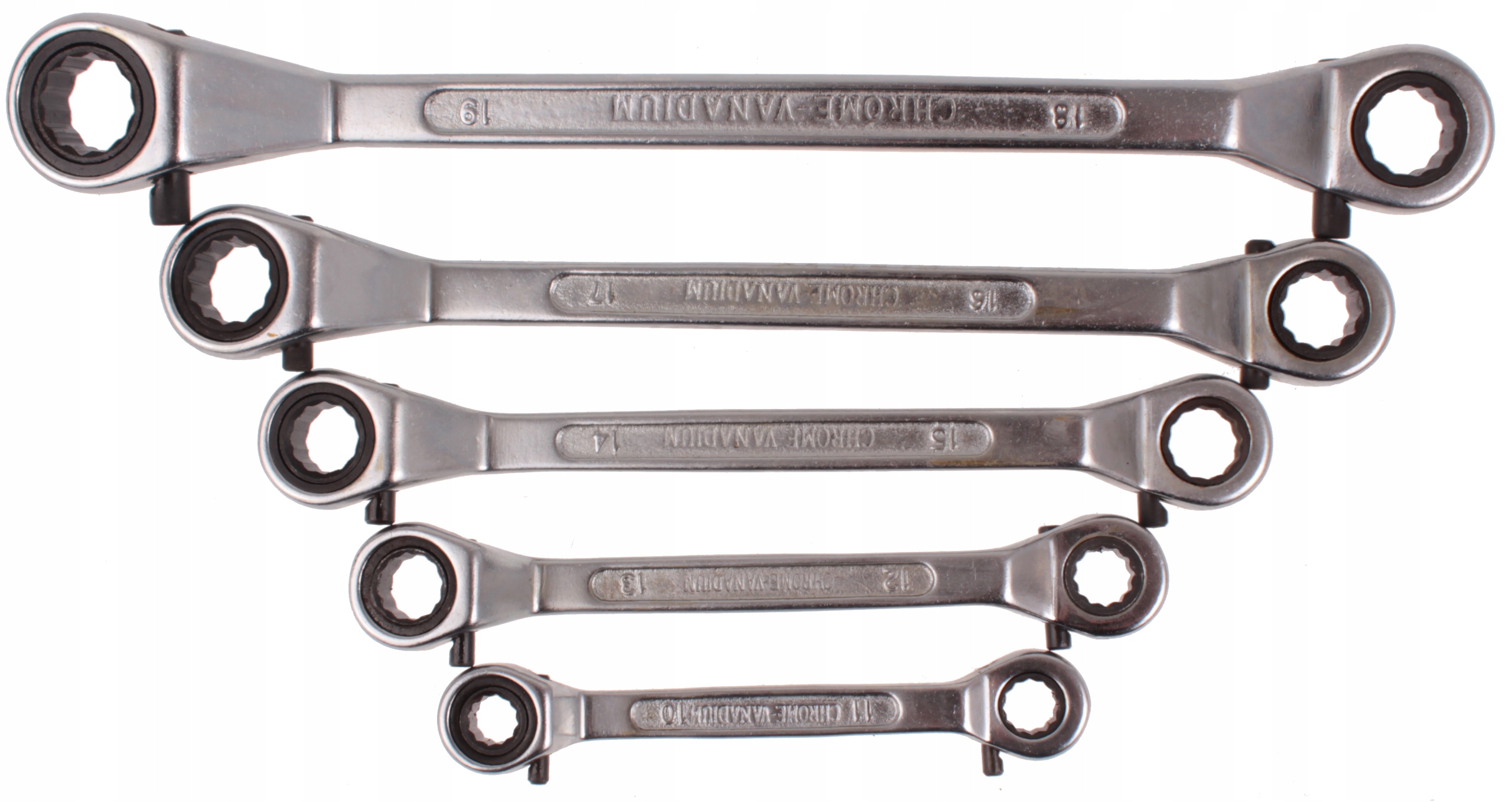 

Klucze oczkowe 10 19 mm grzechotka 5 elementów