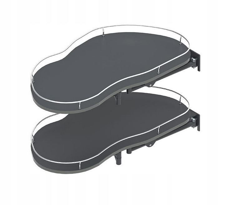 Półka narożna Corner Optima 800/450 REJS GRAFIT