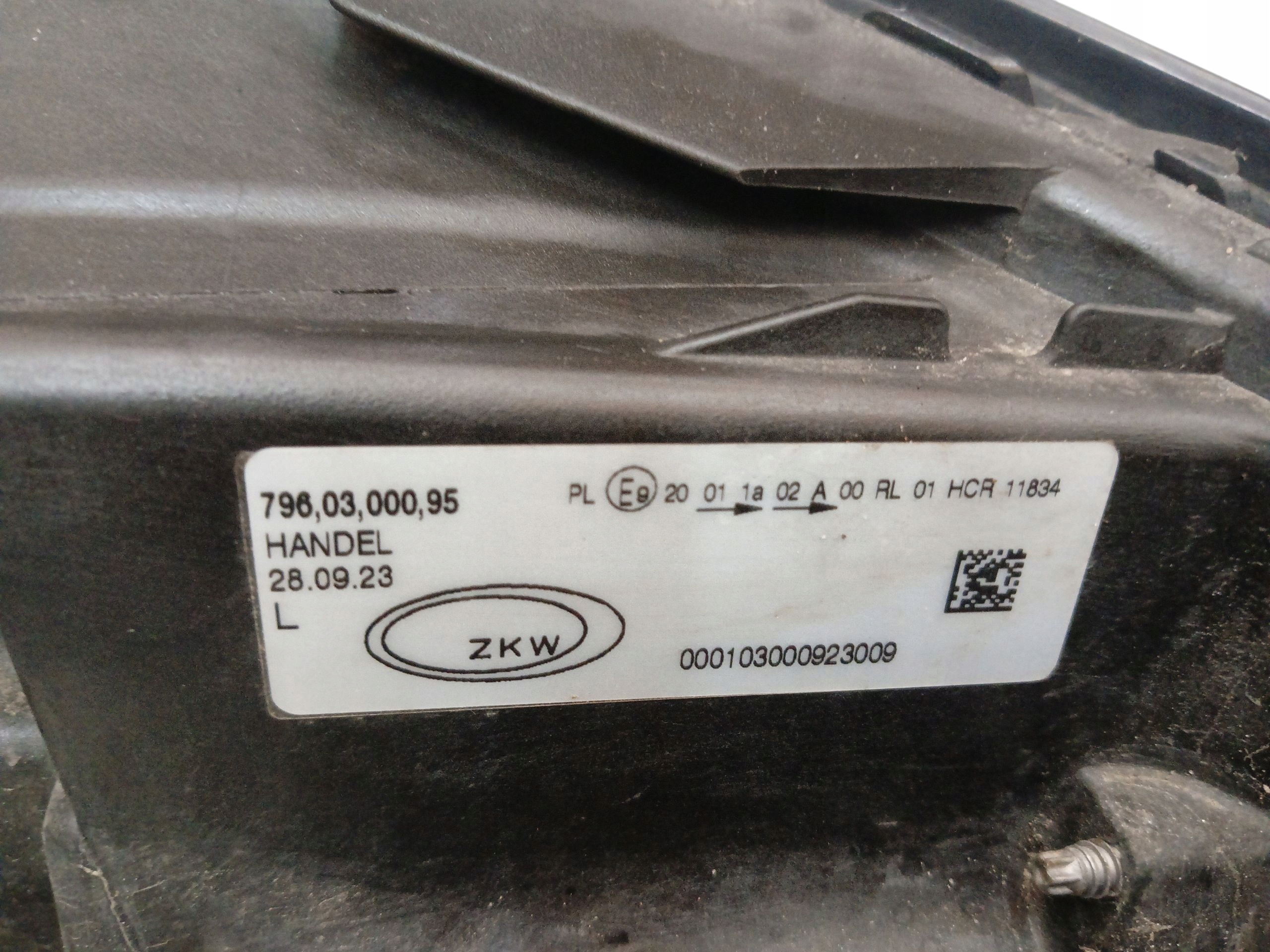 light REFLEKTOR left front H7 + LED OPEL ASTRA K V (15-19) 7960300095