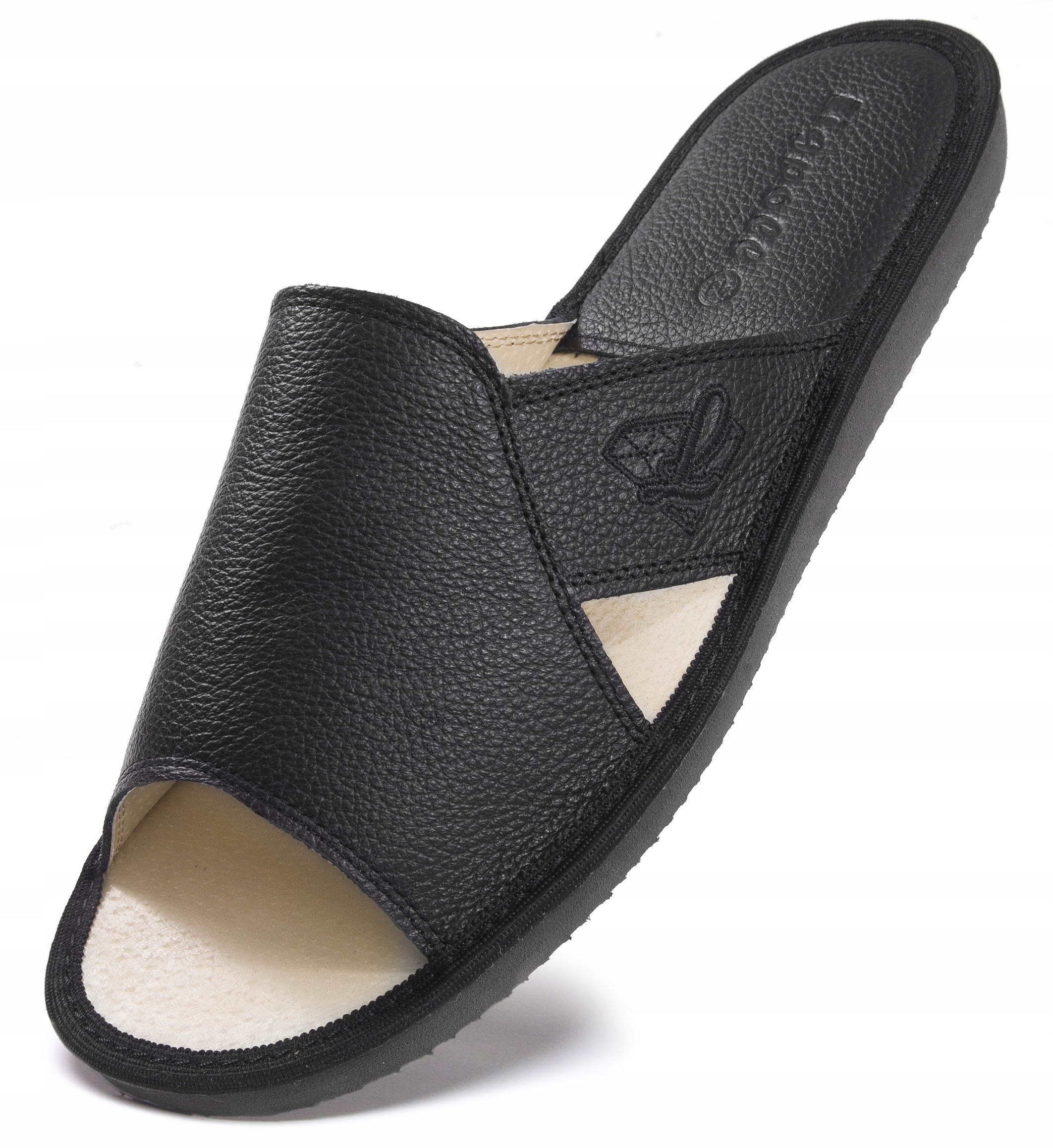 

Pantofle Męskie Skórzane, Kapcie Laczki Ligpoll