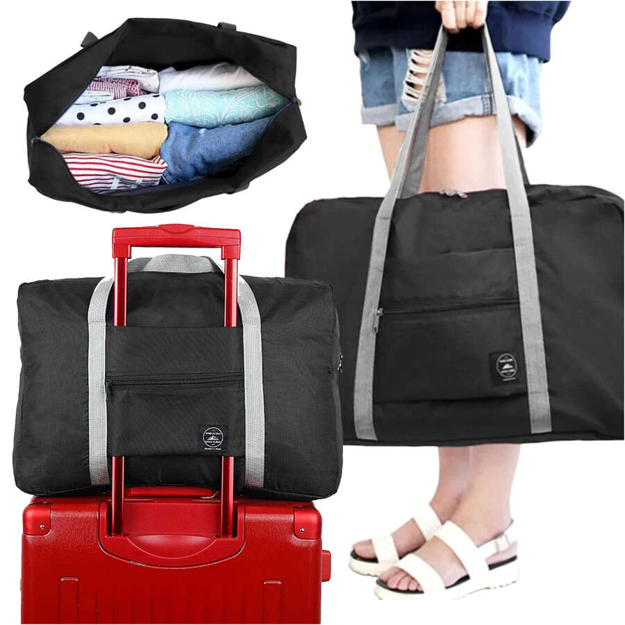 Torba Podróżna 48x32x16 Do Samolotu Ryanair Wizzair Uchwyt Na Walizke Bagaż