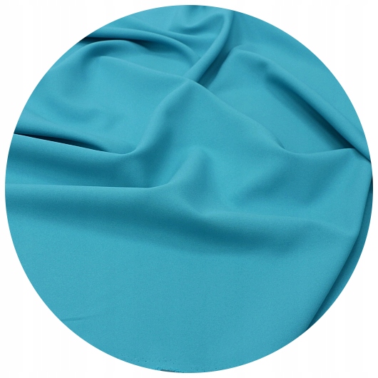 MATOWY MATERIAŁ TKANINA NA ZASŁONY 150 cm turkus