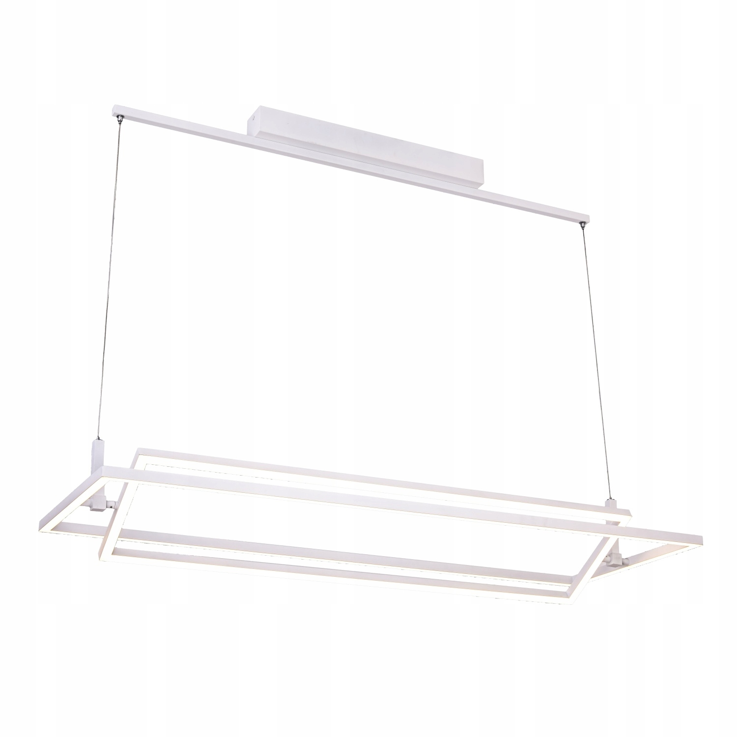 Biela lampa pre dizajnérov s Led obdĺžnikmi VIENAsalon