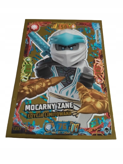 Karta Lego Ninjago Seria 7 LE17 Mocarny Zane