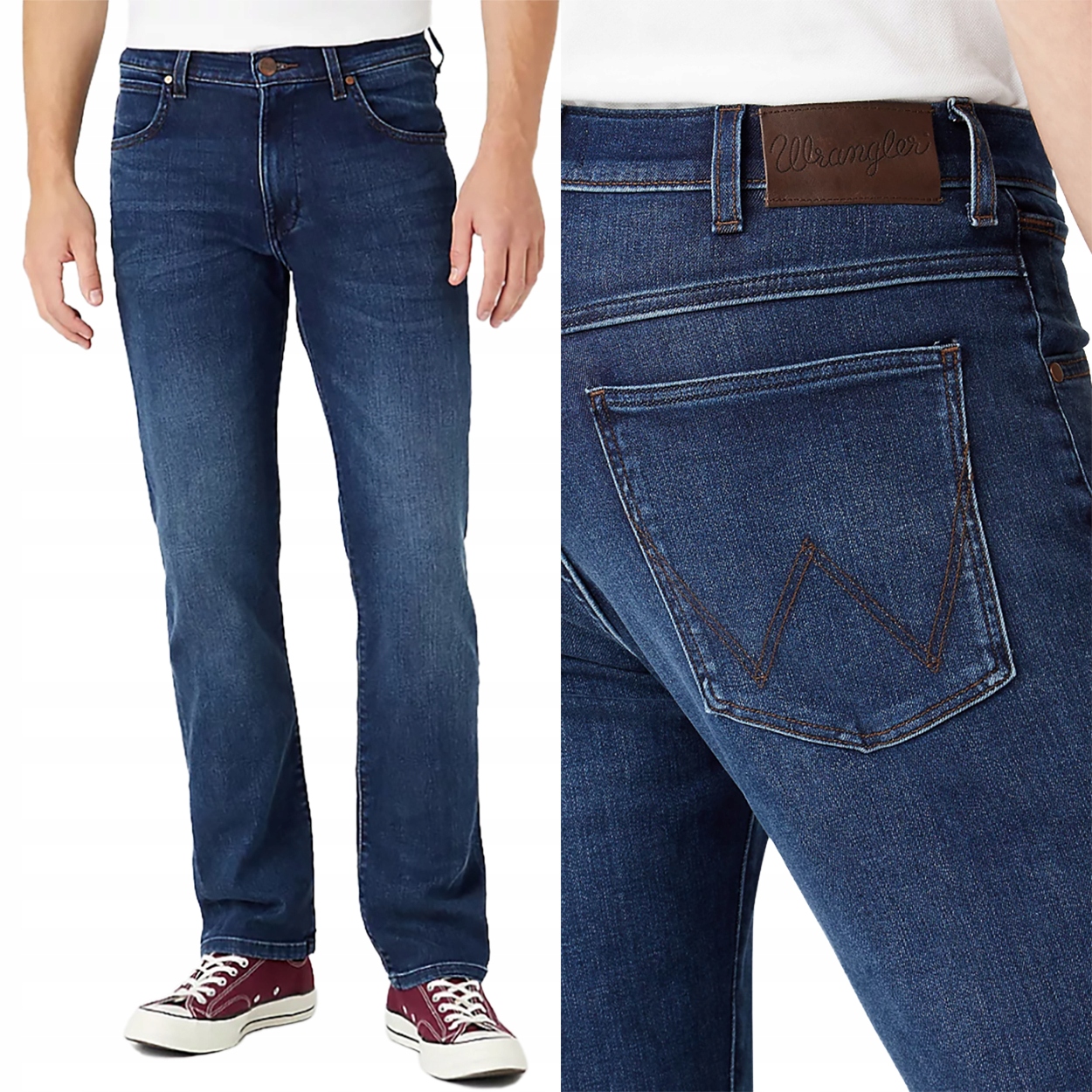 

Wrangler Arizona Comfy Break Męskie Proste W33 L32