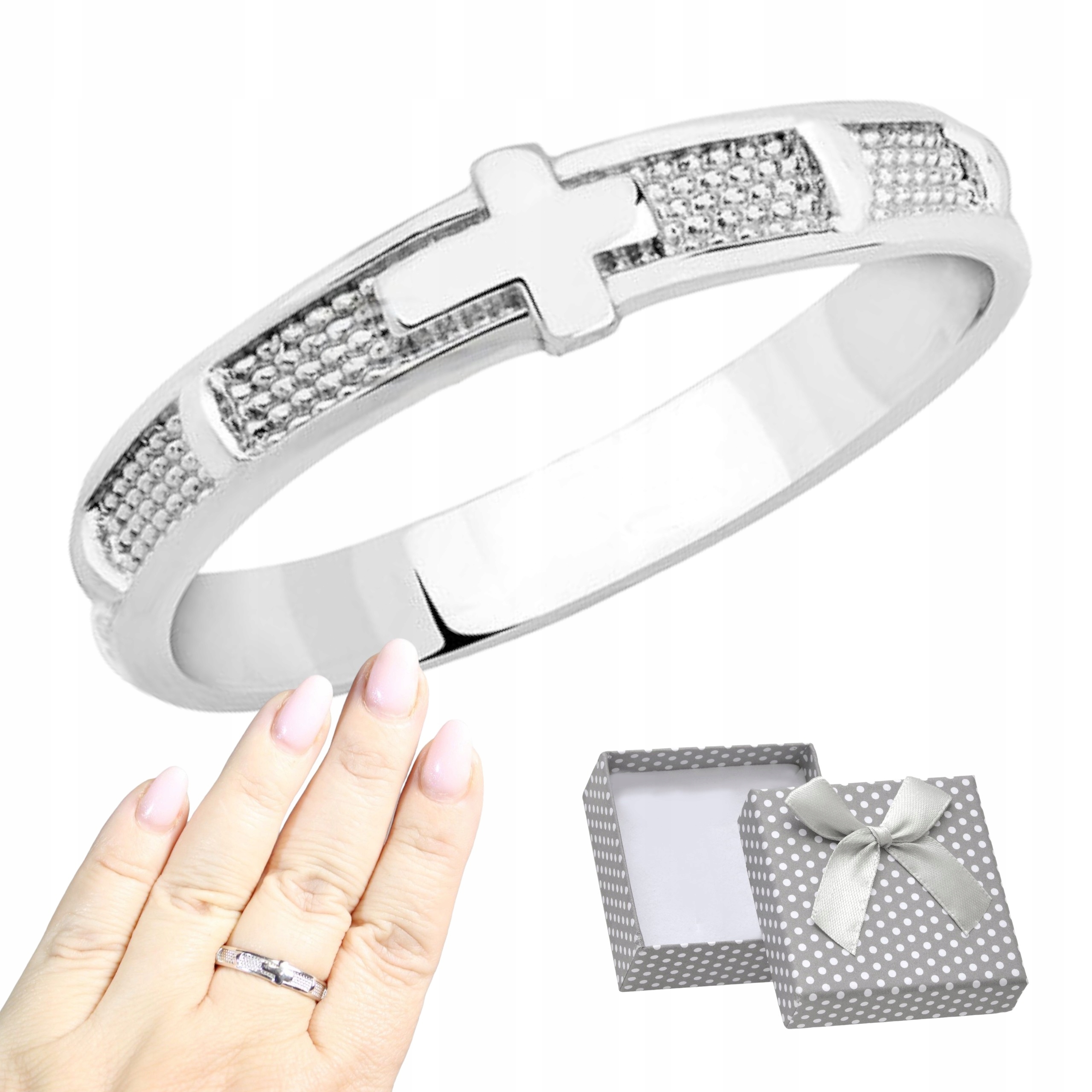 Prsten Růženec Na Prst Stříbro pr 925 Prstýnek Klasický R14