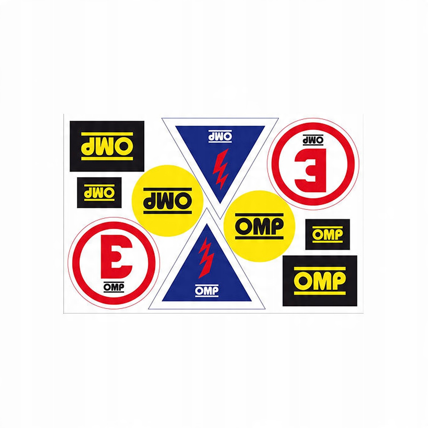 

Zestaw naklejek informacyjnych Omp