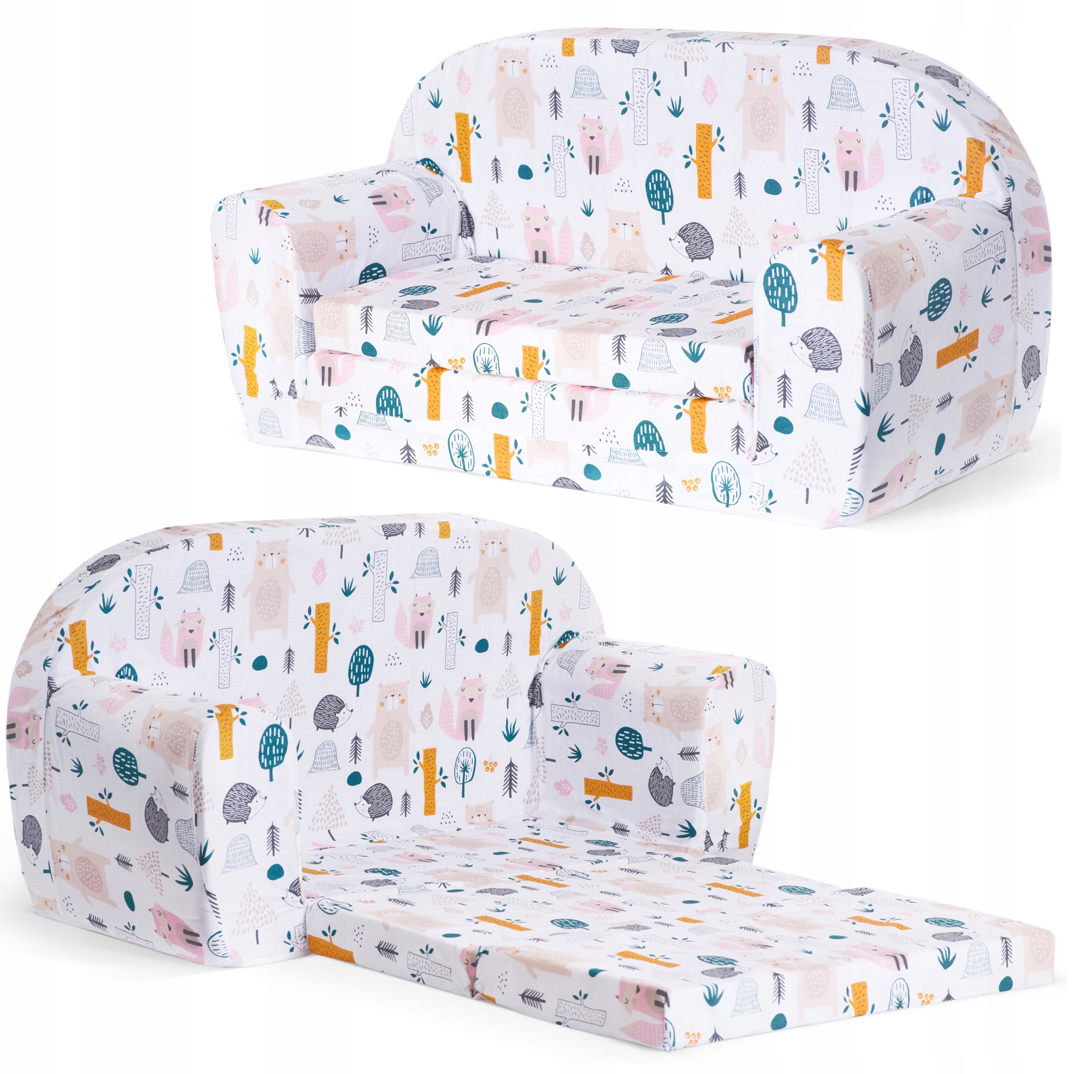 

Sofa Dla Dziecka 90CM-DŁ Miękka Rozkładana Kanapa