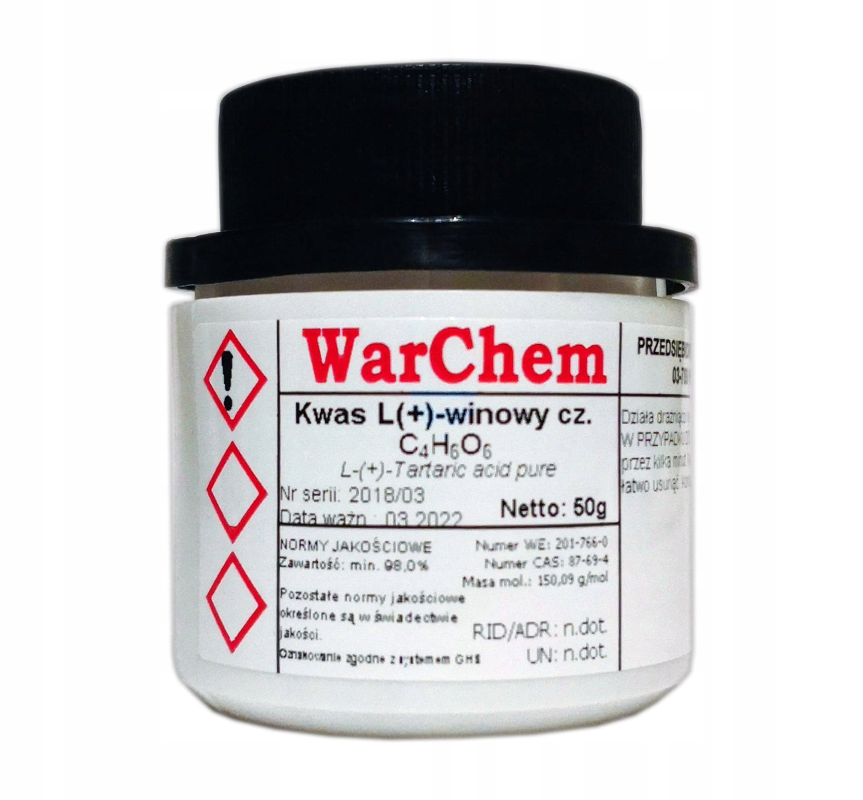 

Kwas Winowy 50g Warchem [46283]