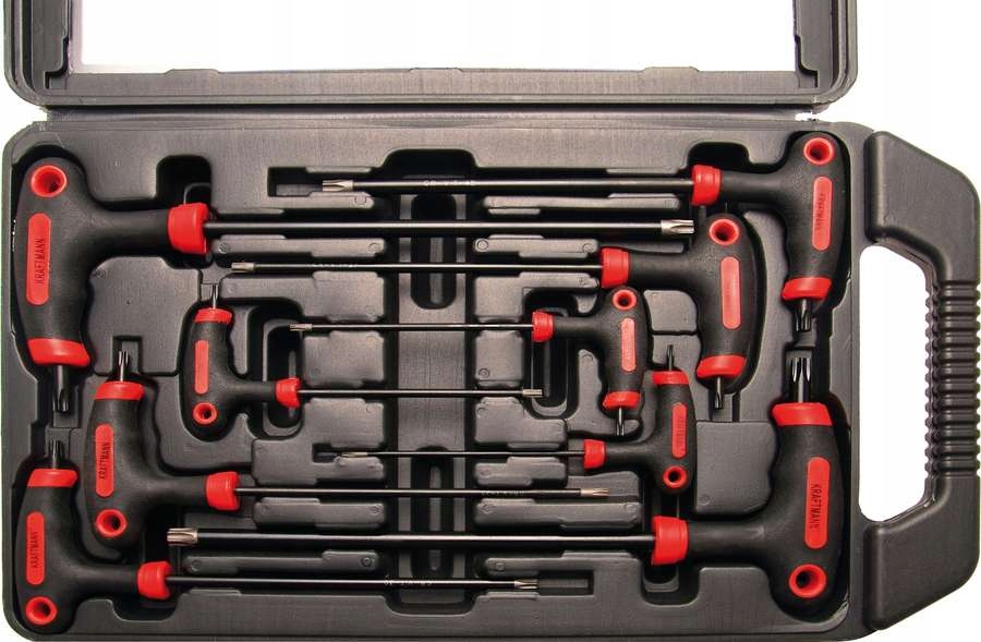 Klucze Torx T10 T50 typu T 9 szt