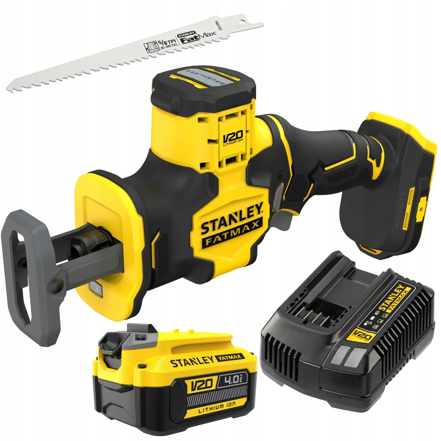 Piła szablasta akumulatorowa 18V V20 Stanley SFMCS305B aku 4Ah ład