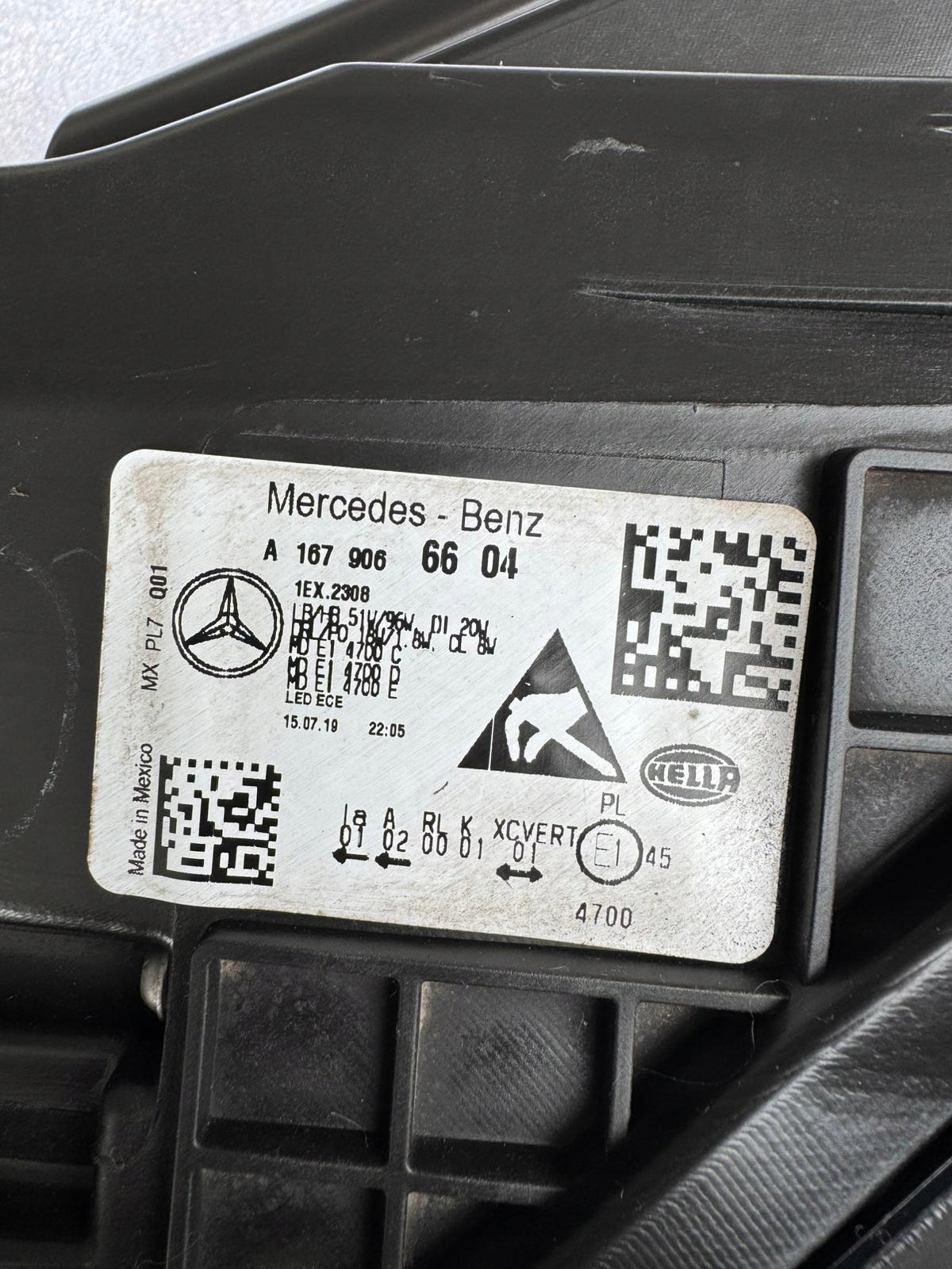 light right Mercedes GLE W167 Full Led Multibeam Led