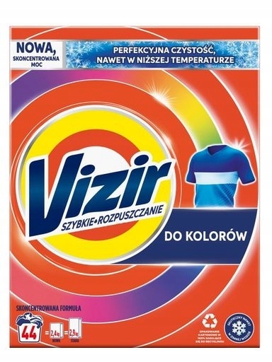 Levně Vizir, prášek na praní barevných tkanin, 2.42 kg