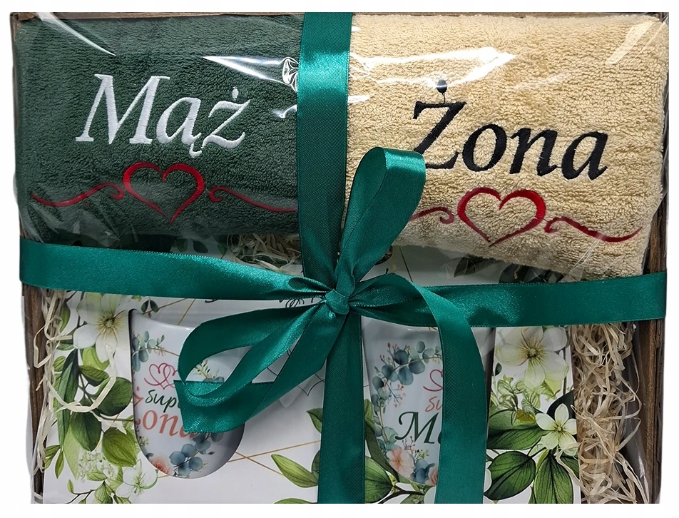 Na Ślub Rocznicę Ślubu Kosz Prezentowy Komplet Zestaw