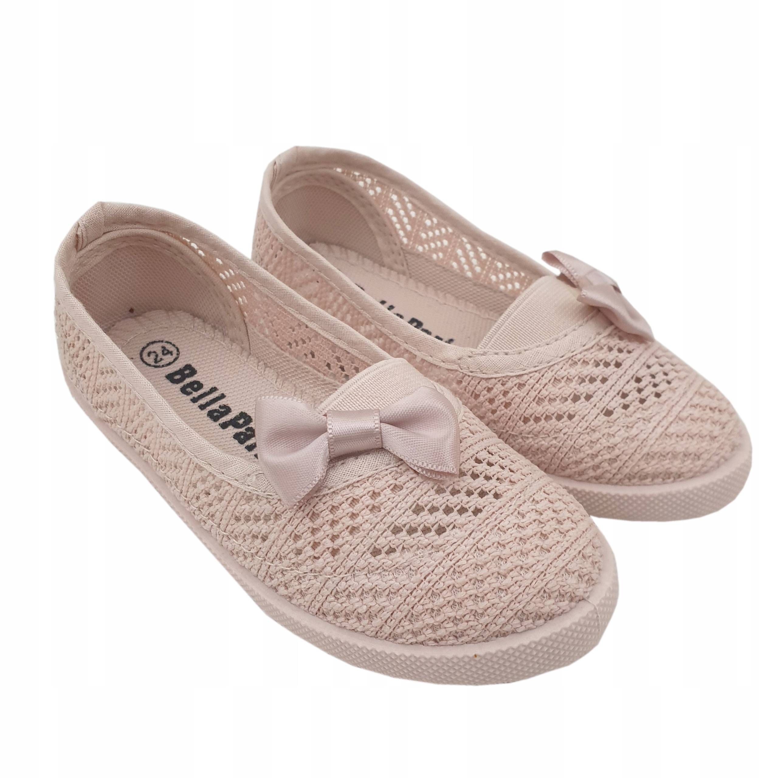 

Tenisówki dziewczęce Ażurowe Kokardka wsuwane 29