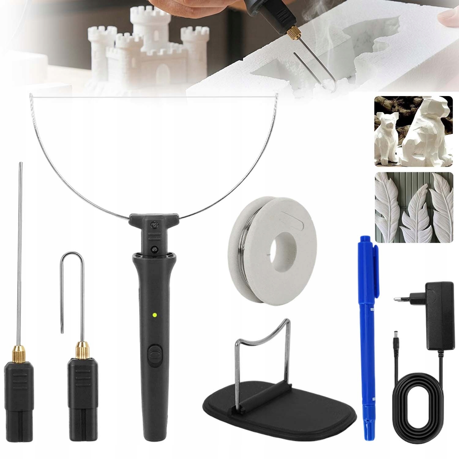 Nůž Pro Řezání Polystyrénu, Izolačních Materiálů, Silný, 3 Hroty