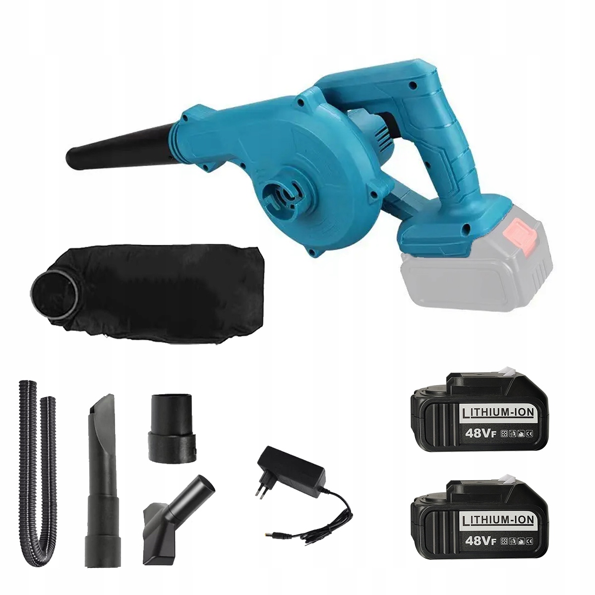 Dmuchawa Spalinowa Odkurzacz do Liści Śniegu z 2 bateriami i ładowarką