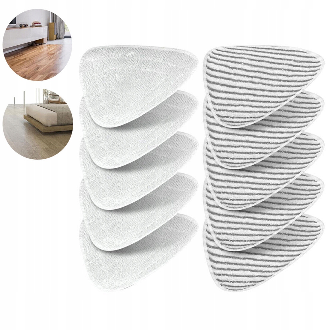 Levně 10 x Náplň Parního Mopu Náhradní Pro Vileda Steam Plus Mikrovlákno