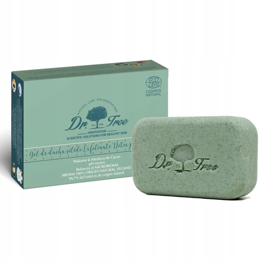 Gel v kostce Dr. Tree Gel De Ducha Sólido Citlivá pleť Peeling 120 g (Naw