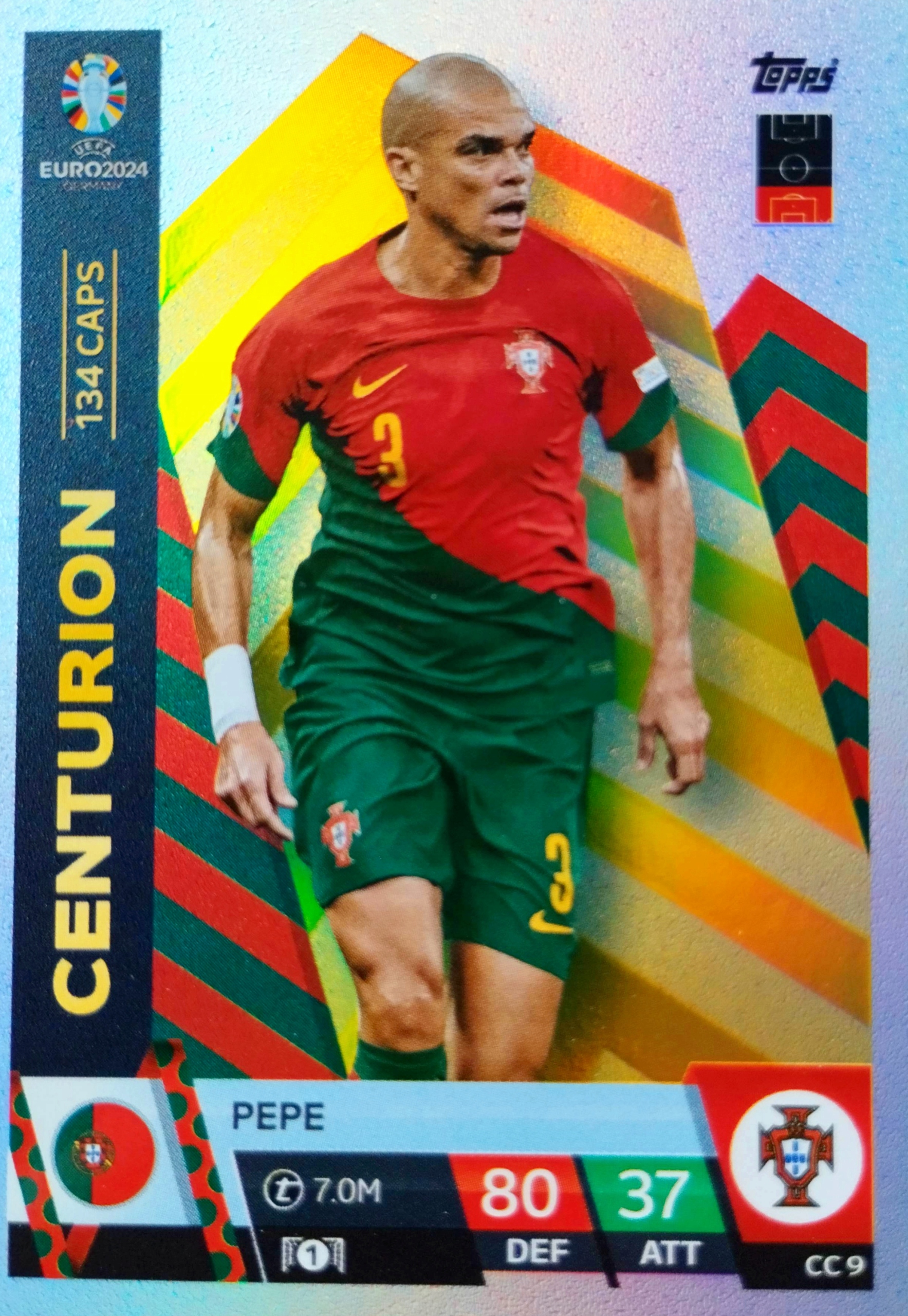 Euro 2024 Topps Match Attax Centurion CC 9 Pepe