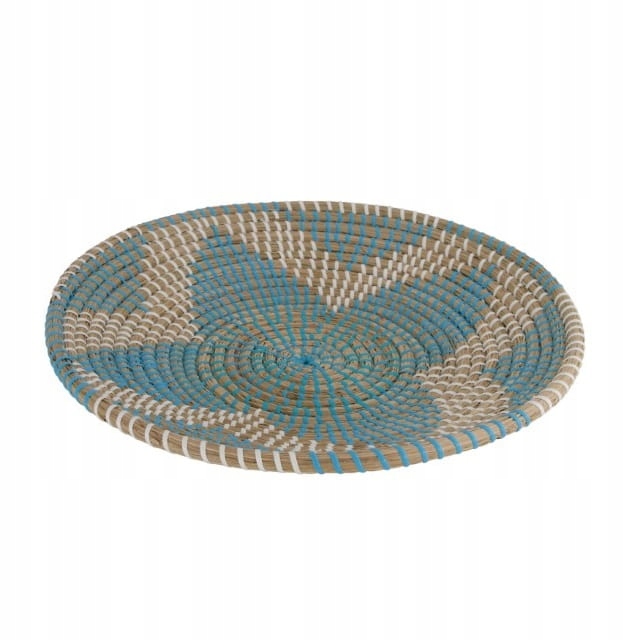 

Ozdoba ściany naturalna niebieska 40x5cm boho loft