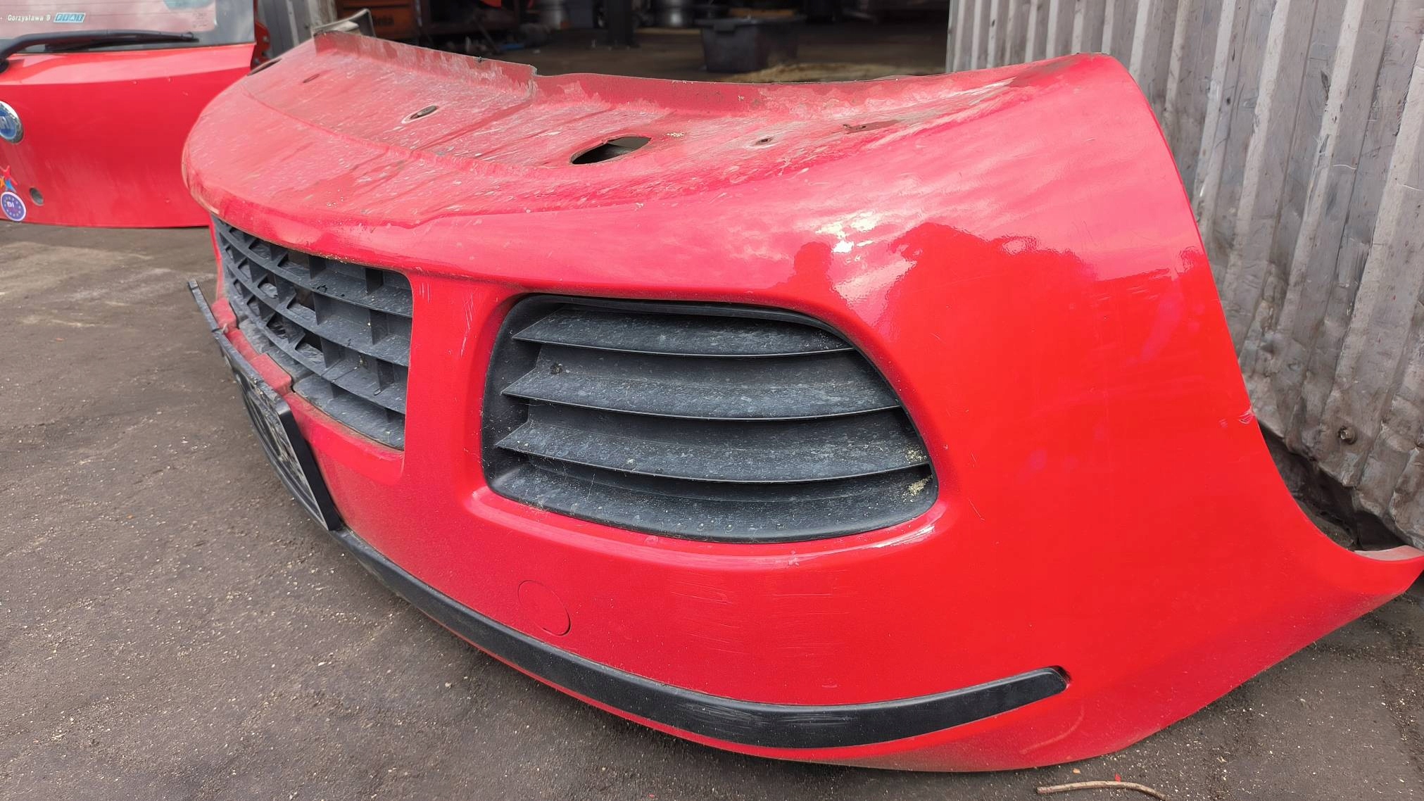 bumper front red FIAT PUNTO II