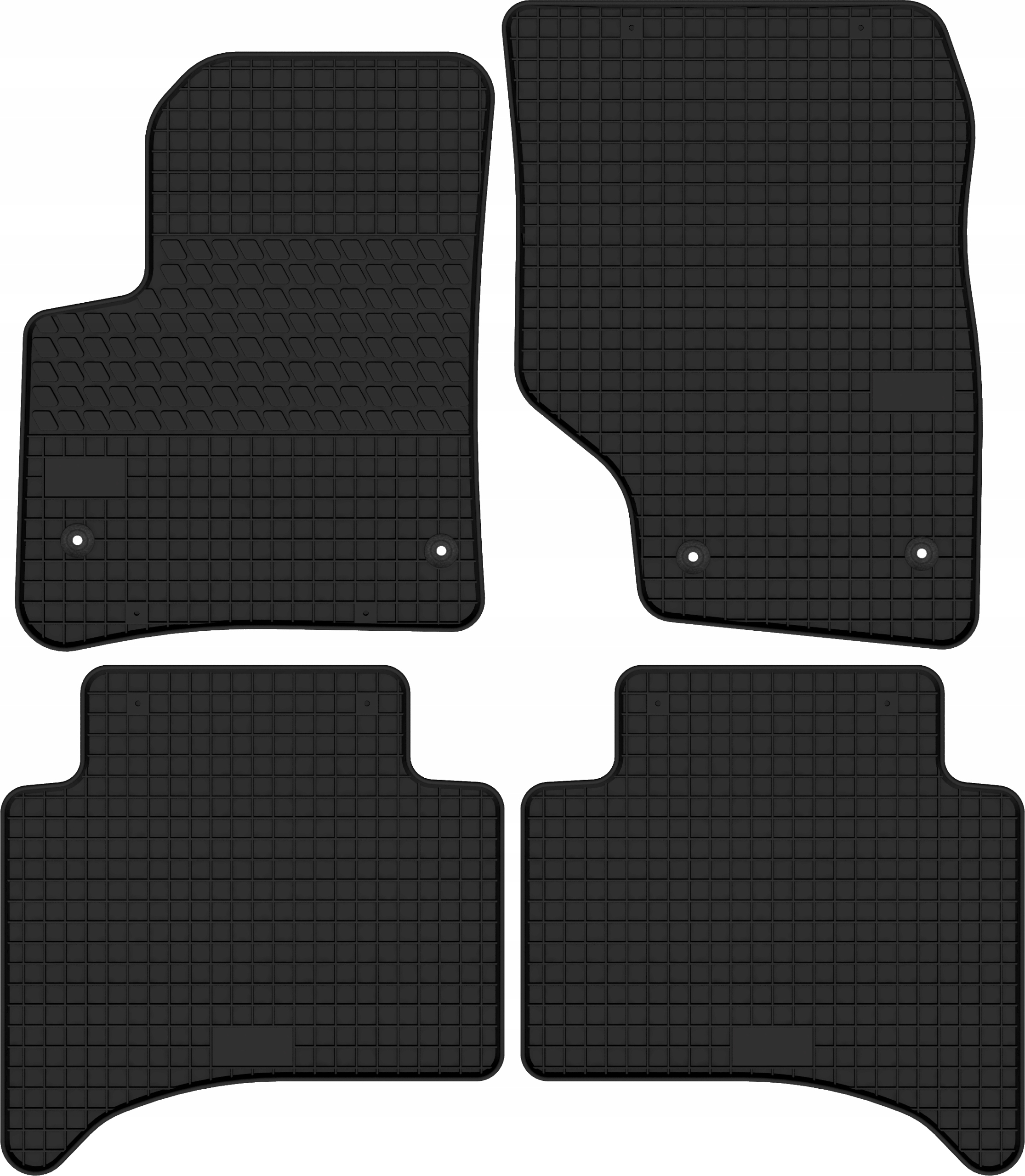 Gumové autokoberce určené pro Volkswagen Touareg I (2002-2010)