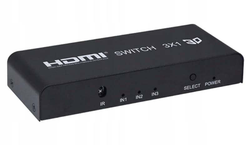 Switch HDMI 3in1 Rozgałęźnik 3x1 przejściówka Trójnik + Pilot Model 3F5-03-954