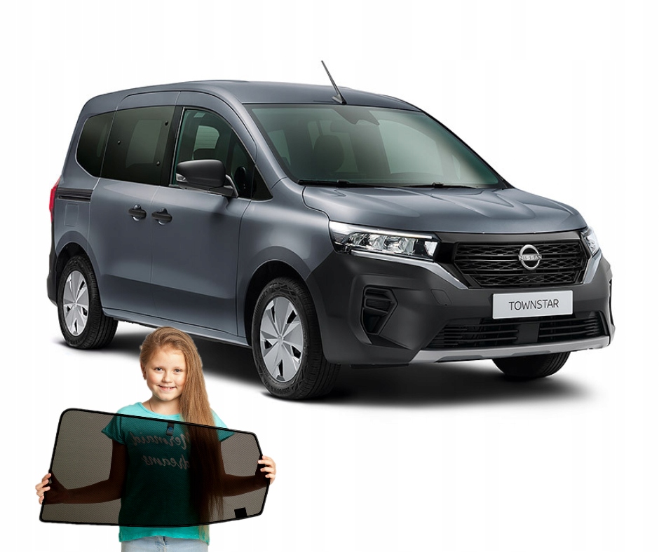 Záclony Sluneční rolety určené pro Nissan Townstar 5-místné