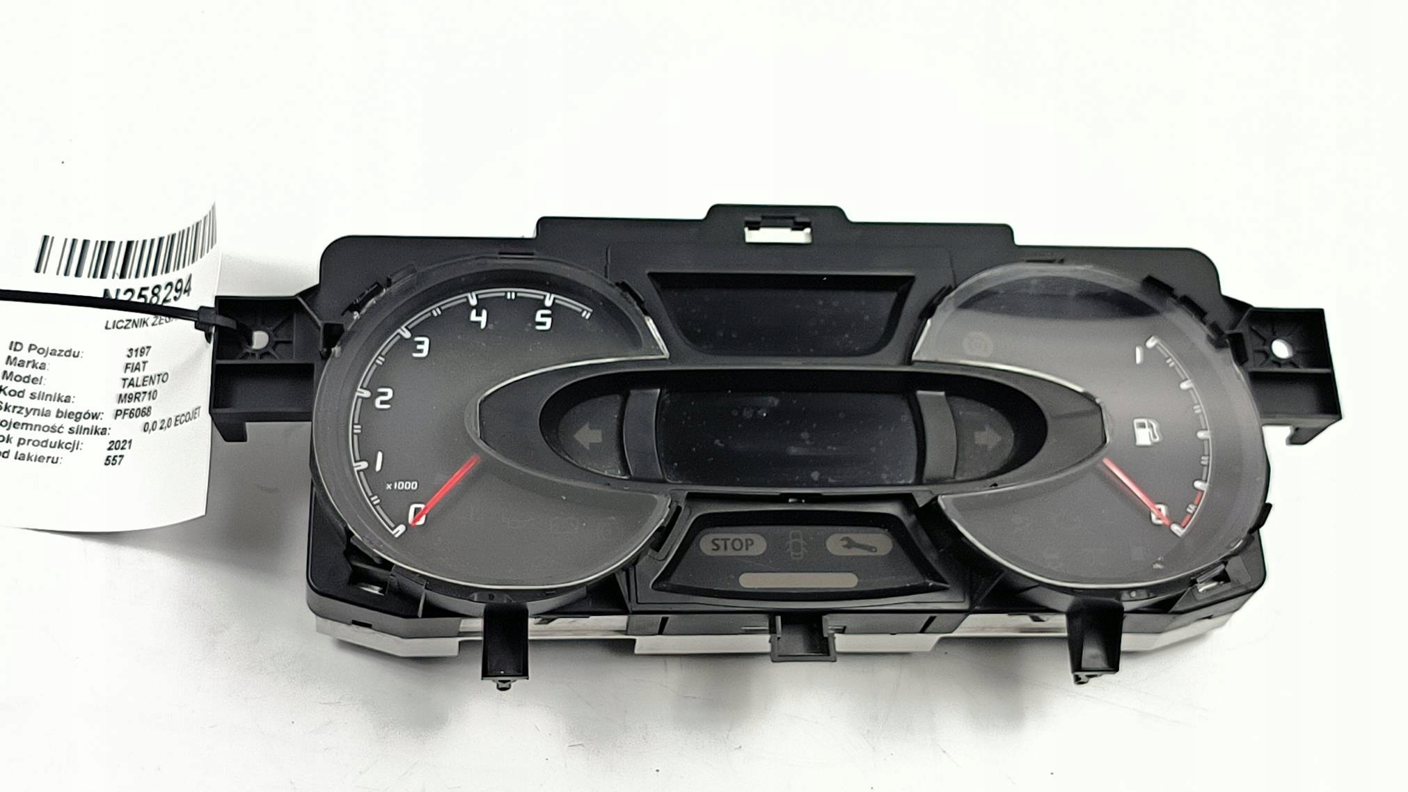 dials clock 248109876R FIAT TALENTO