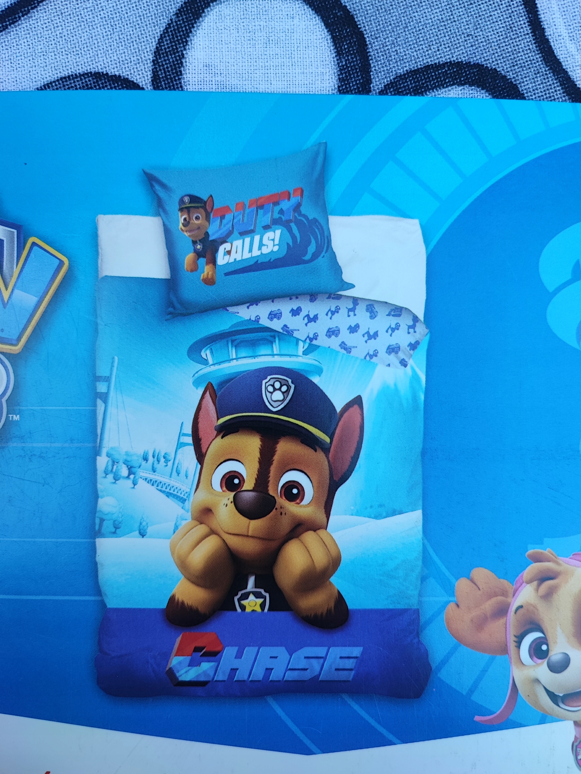 Komplet pościeli bawełnianej psi patrol 160x200