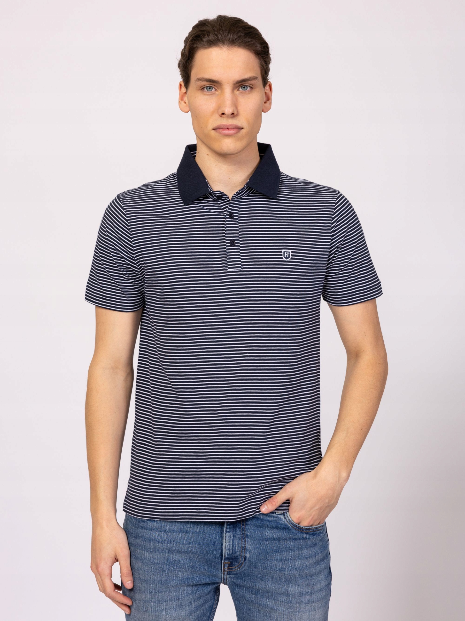 Heavy Tools Pánské Tričko Polokošile Dewitt Navy Tmavě Modré XXL