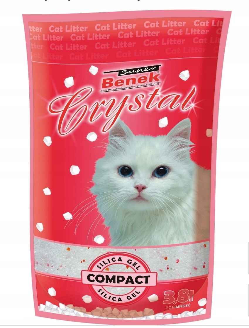 Benek Crystal Gwiezdny Pył zestaw 8x 3,8L Żwirek Silikonowy Compact