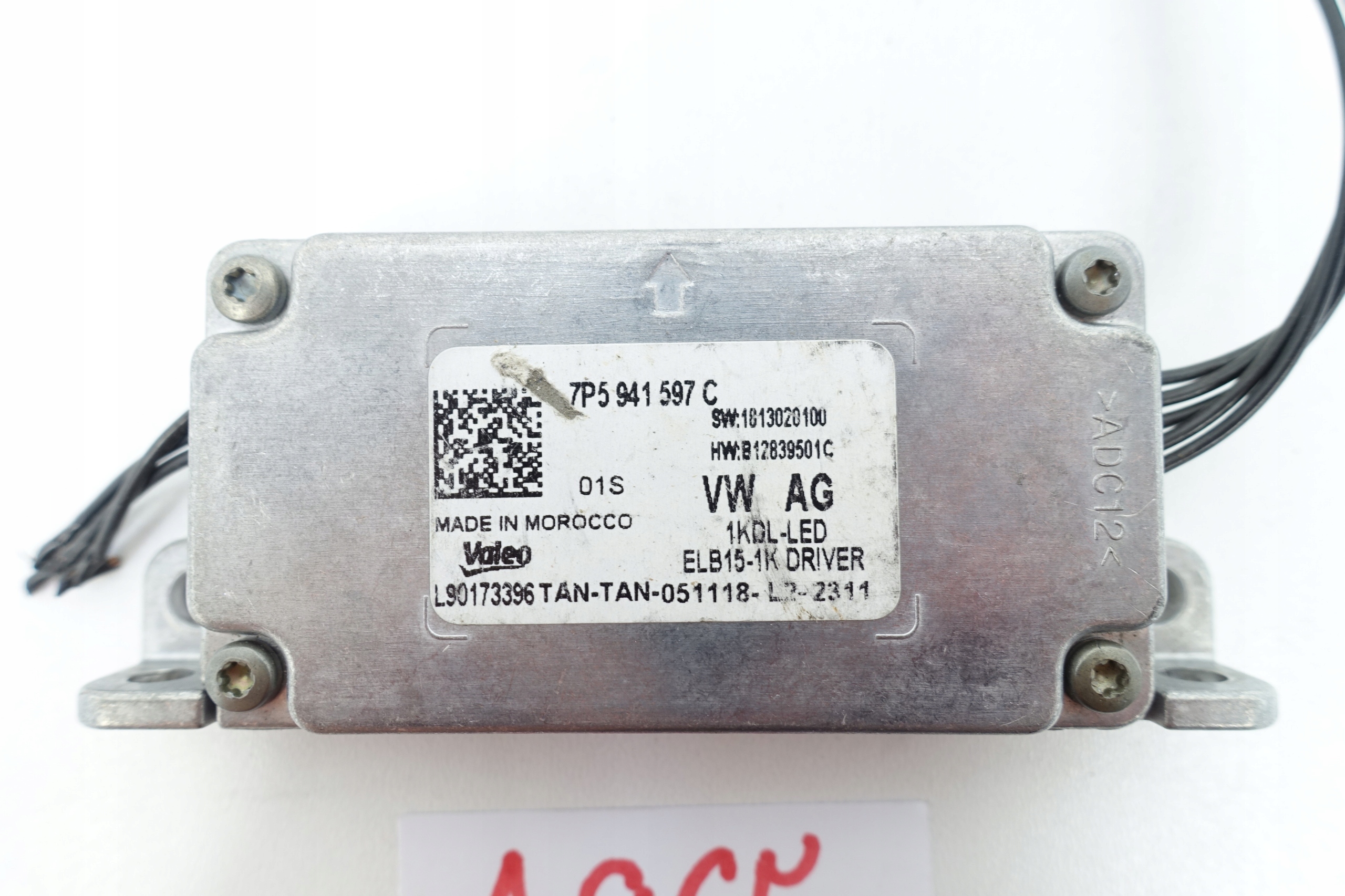 control unit module LED VW PORSCHE SKODA 7P5941597C