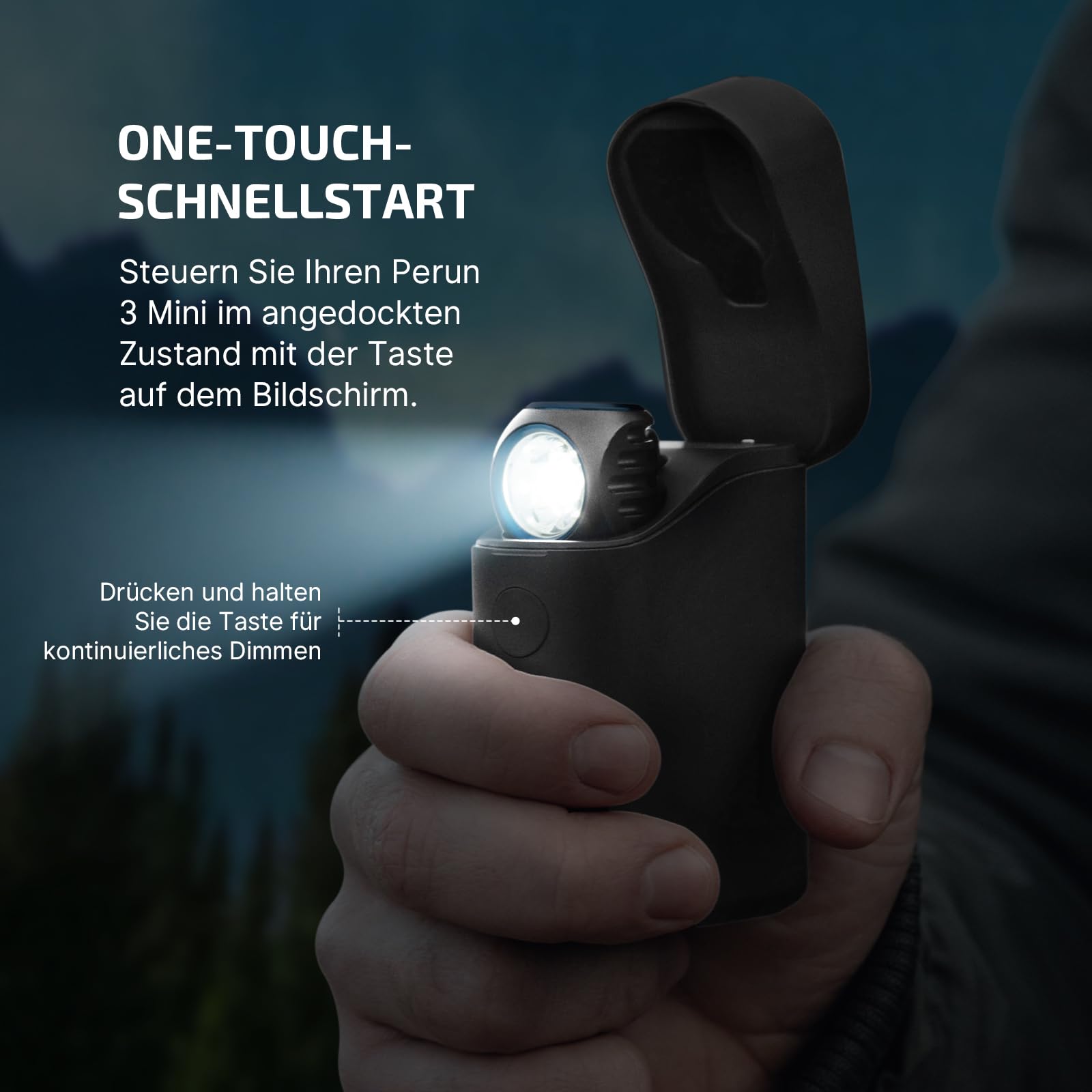 OLIGHT Perun 3 Mini Zestaw Latarka Czołowa LED 1250 Lumen 60 Dni Bateria — miniatura 6