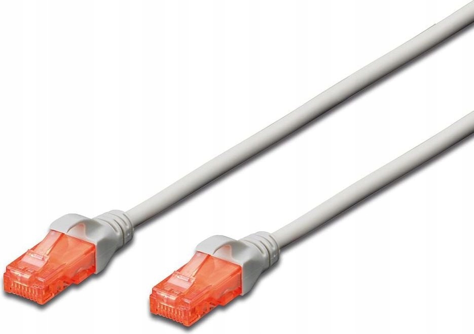 RJ45/RJ45 kat.6 U/utp Szary 10m (DK1617100)