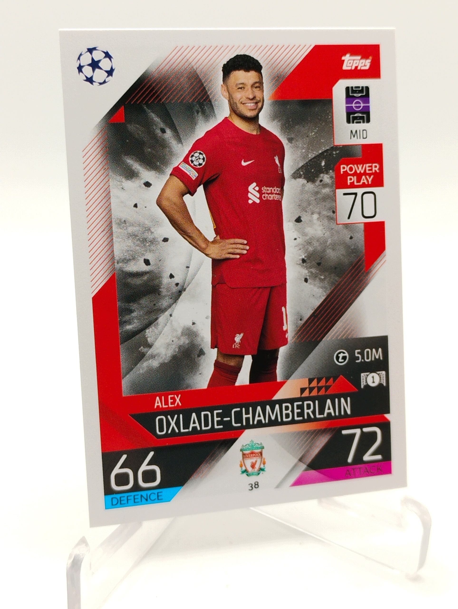 Topps Match Attax 2022-2023 Base Card 38 Alex Oxlade-chamberlain Liverpool