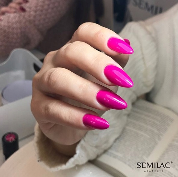 SEMILAC 121 Ruby Charm UV LED Lakier Hybrydowy 7ml Kolekcja Unique