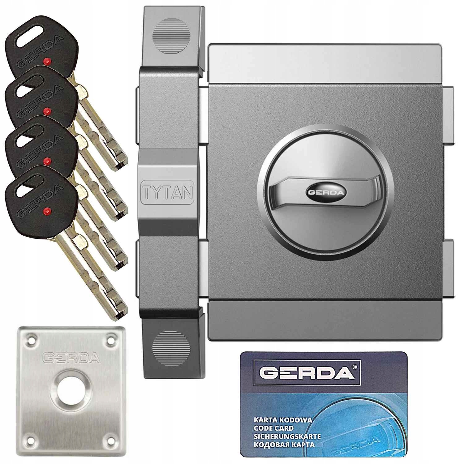 vrchní zámek Gerda Titan Zx grafit pravý