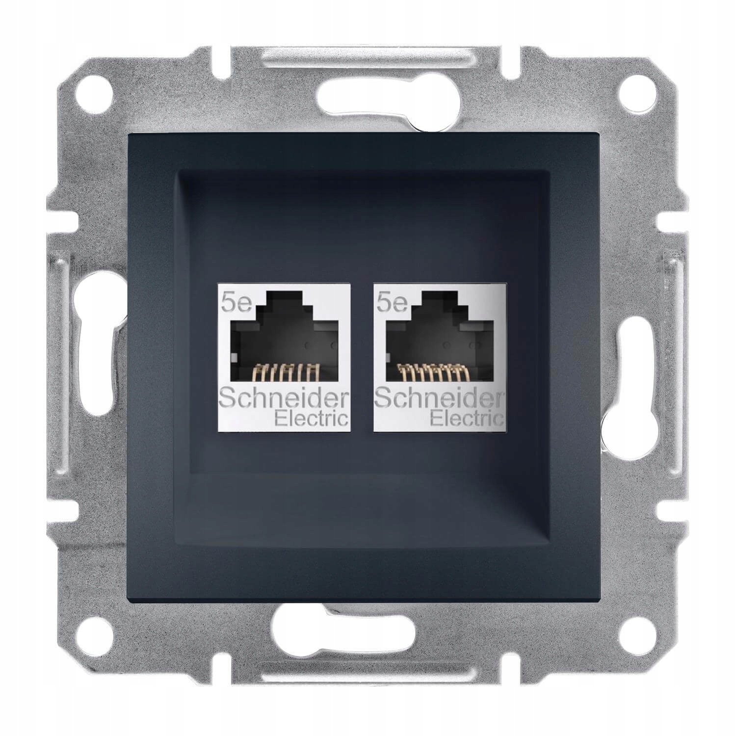 

Schneider Asfora Gniazdo 2x RJ45 kat.5e Utp Antrac