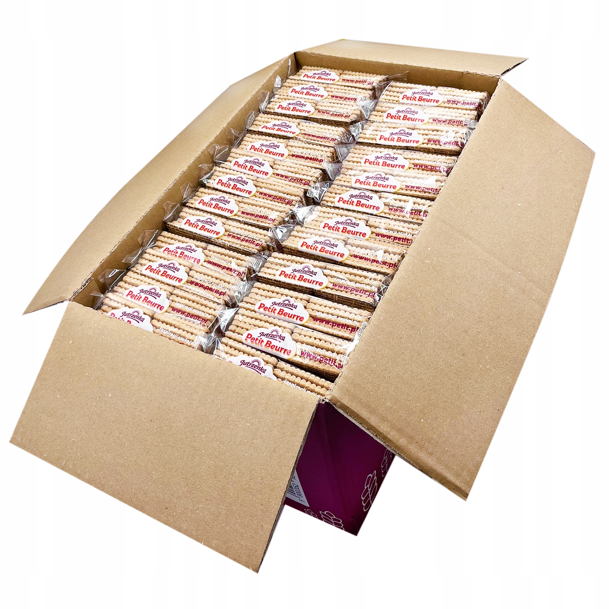 Ciastka kruche Petit Beurre Jutrzenka 72 x 100g cały karton