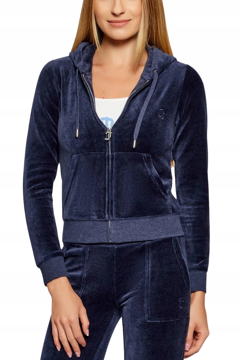 Juicy Couture Tmavě modrá dámská mikina Robertson Hoodie L