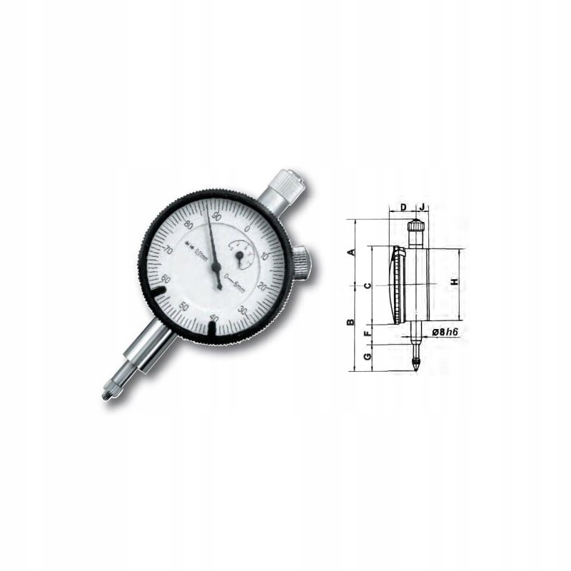Циферблат 5/0,01/40 gimex (208.016)
