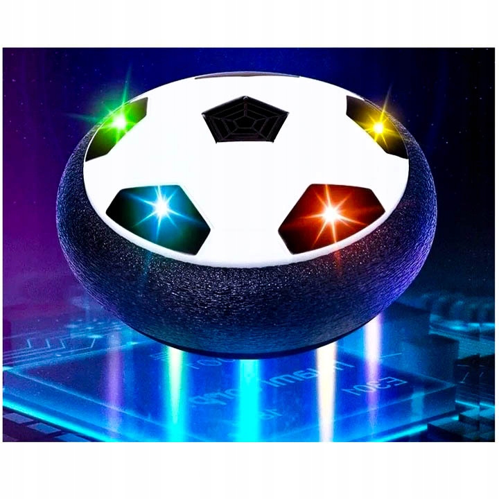 PIŁKA NOŻNA LATAJĄCA DO GRY W DOMU ŚWIECĄCA LED HOVERBALL CYMBERGAJ PREZENT Minimalna liczba graczy 1