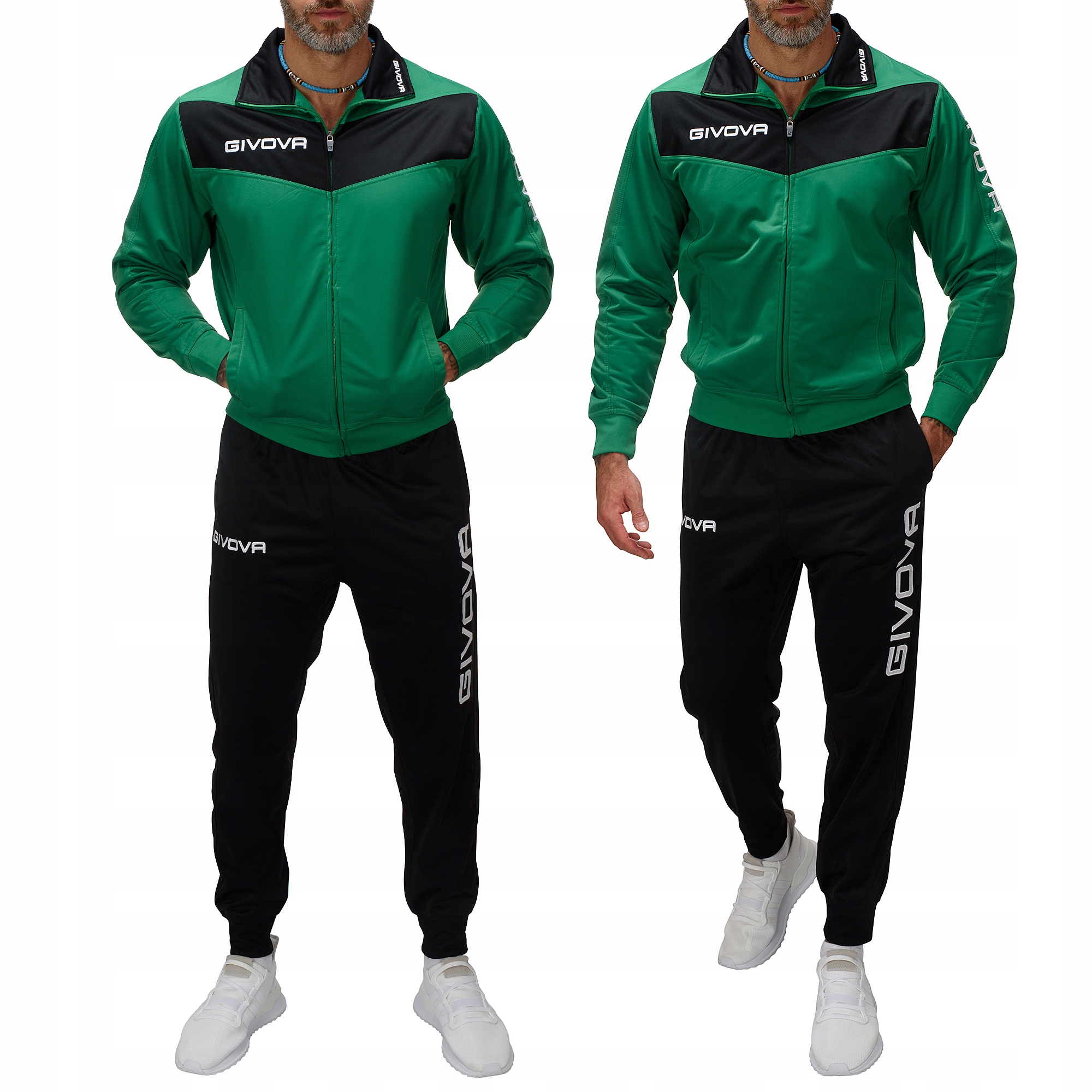 TR018-19 r. L Givova Visa Męski Komplet Dresowy Sportowy Premium
