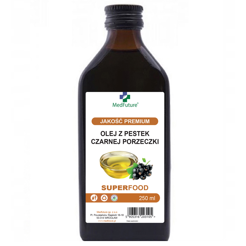 

Olej z pestek czarnej porzeczki 250 ml